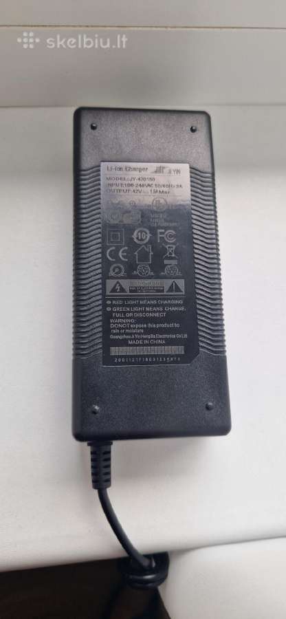 Xiaomi elektrinio paspirtuko kroviklis 42v 1.5a - nuotraukos Nr. 2