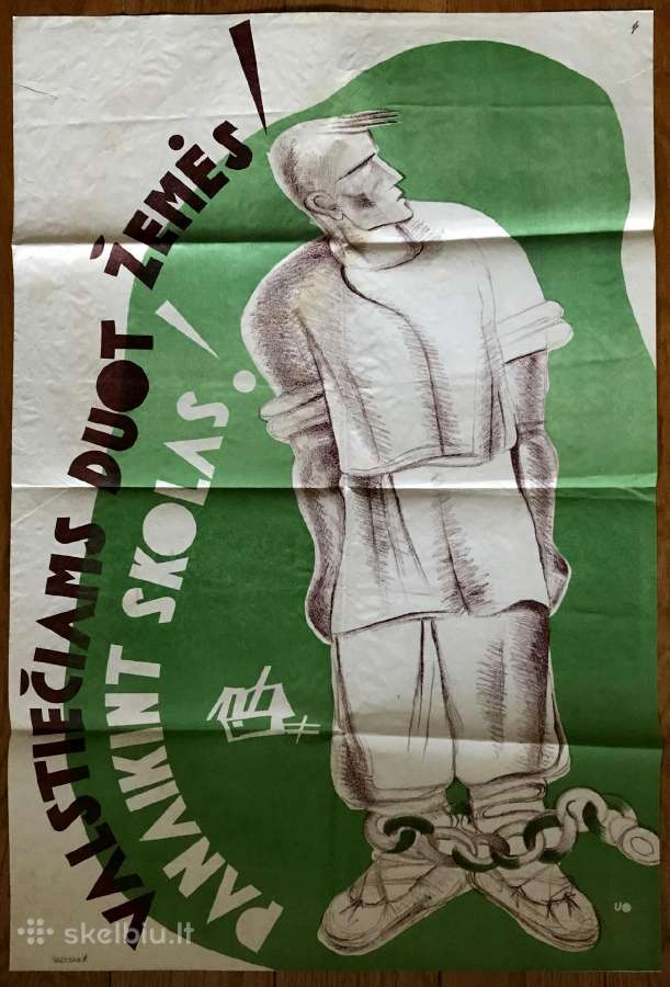5 plakatai afišos 1940 liaudies seimas - nuotraukos Nr. 4