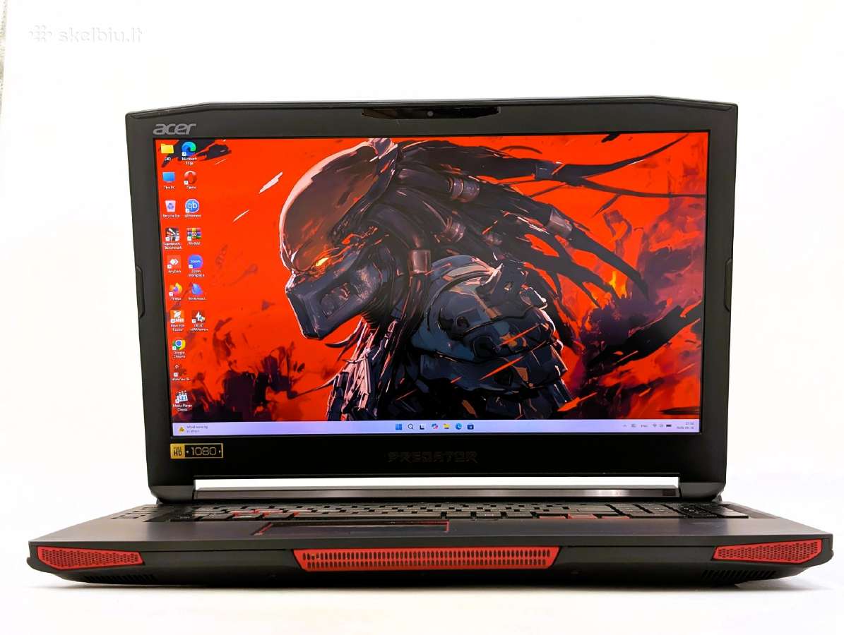 Acer Predator 17 i7-7820hk 16gb SSD+1tb Gtx1080 8g