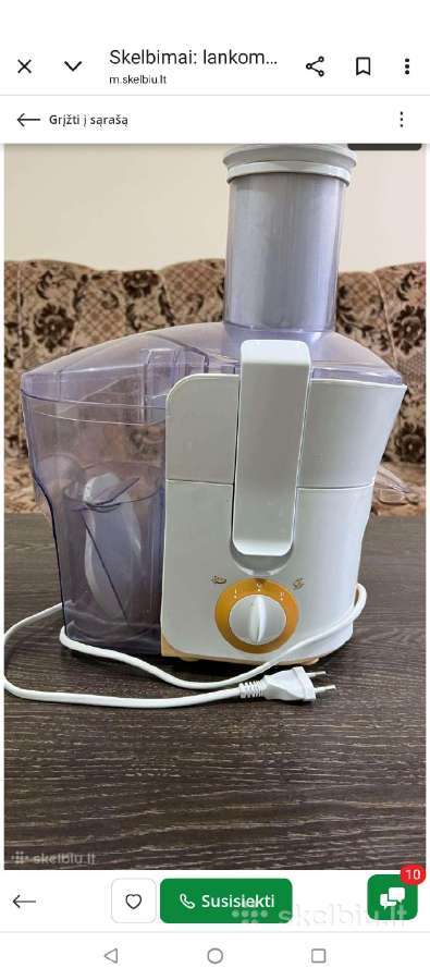 Mažai naudota Philips Viva Collection sulčiaspaudė