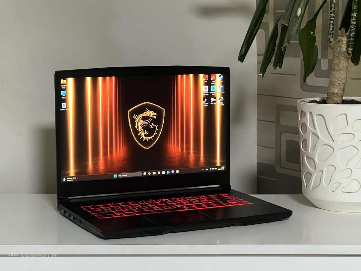 Parduodamas Msi Gf63 su Rtx 3050, I5-11k, 144hz.