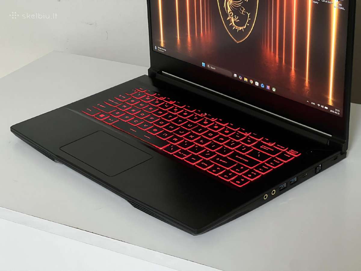 Parduodamas Msi Gf63 su Rtx 3050, I5-11k, 144hz. - nuotraukos Nr. 4
