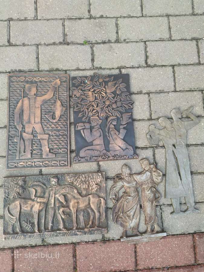 Bareljefai: žvejys, žvejyba,