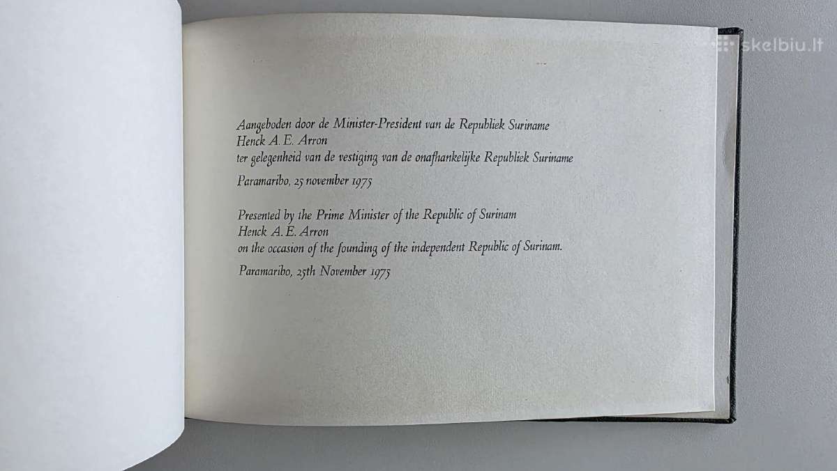 Albumas su pašto ženklais Surinamis 1975 m. - nuotraukos Nr. 2