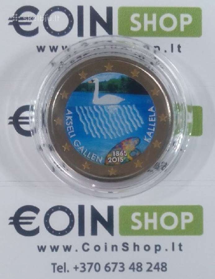 Spalvotos euro monetos - nuotraukos Nr. 3