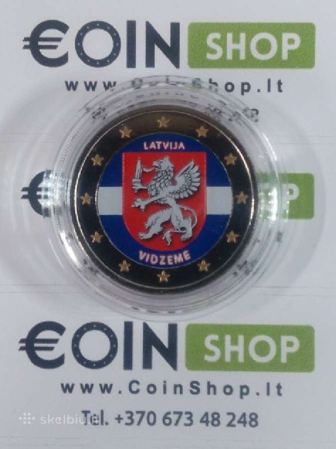 Spalvotos euro monetos - nuotraukos Nr. 5