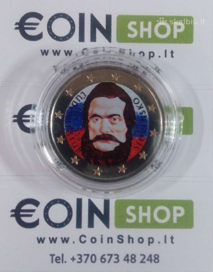 Spalvotos euro monetos - nuotraukos Nr. 8