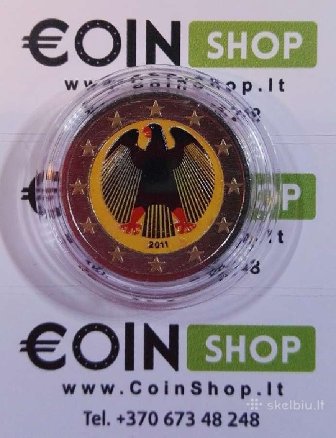 Spalvotos euro monetos - nuotraukos Nr. 11