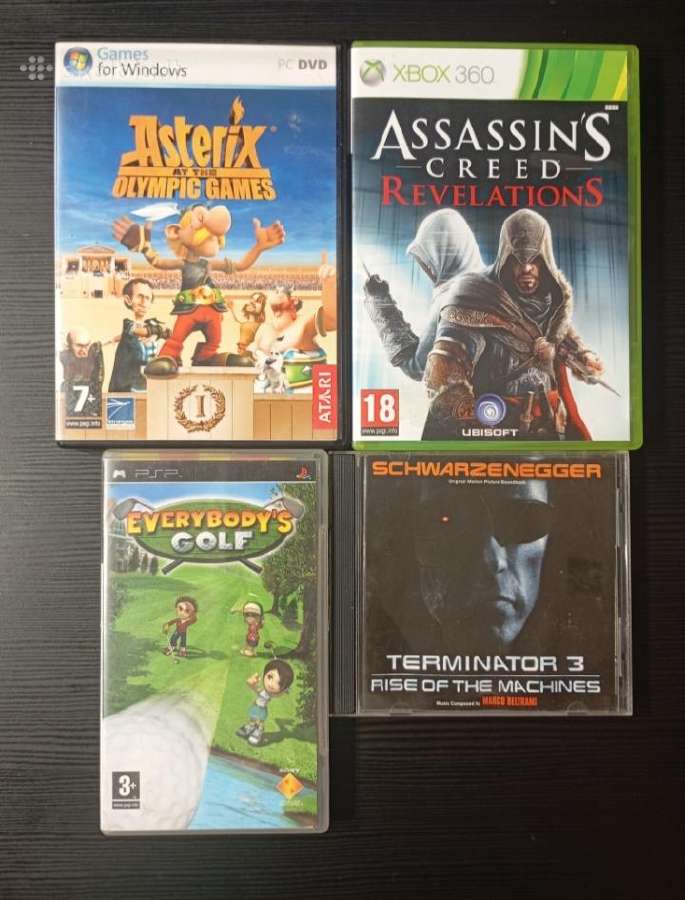 Žaidimų rinkinys pc, xbox ir PSP konsolėms