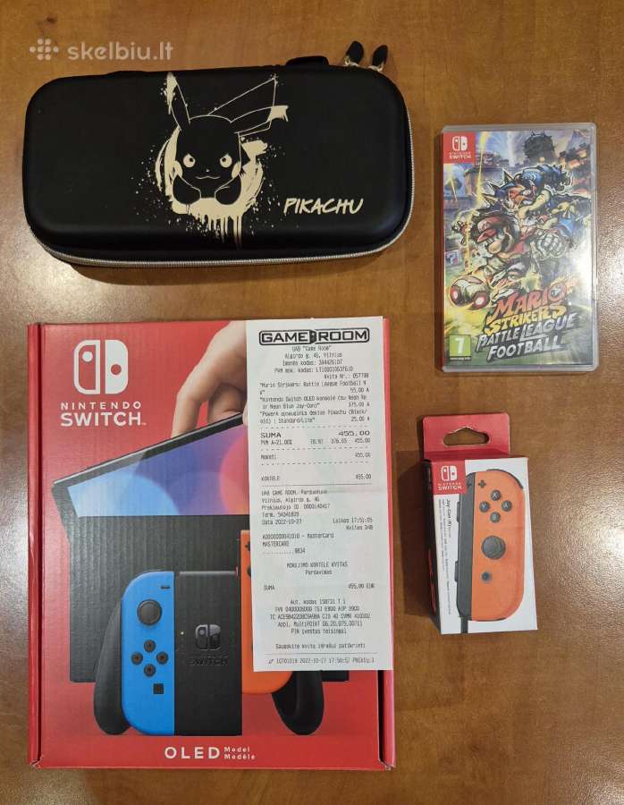 Nintendo Switch Oled + komplektas