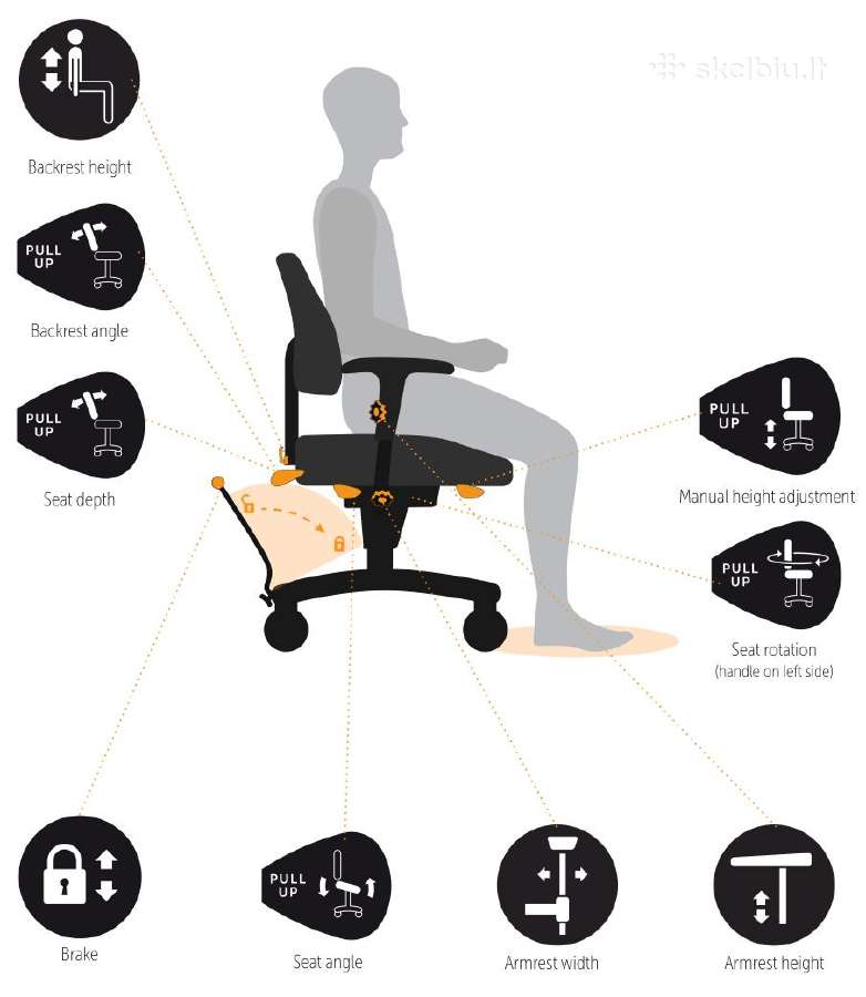 Ergonominė kėdė Vela Salsa 120 (mažai naudota) - nuotraukos Nr. 3