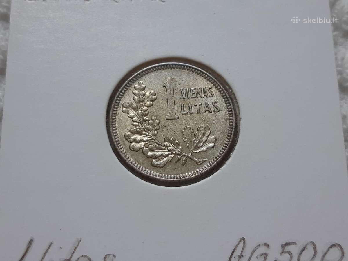 Lietuva 1 litas sidabras 1925
