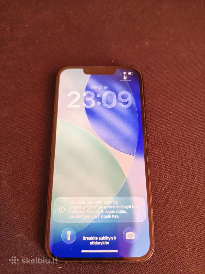 iPhone 14 naudotas midnight blue spalva 128gb