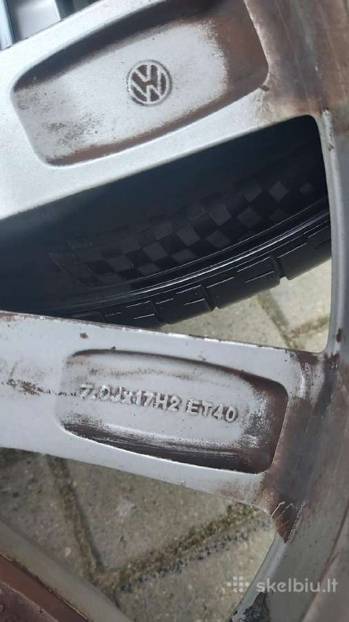 Orginalus VW ratlankiai su padangom R17 - nuotraukos Nr. 6