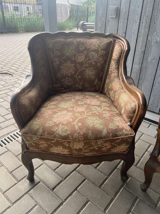 Senovinė sofa ir du foteliukai - nuotraukos Nr. 3