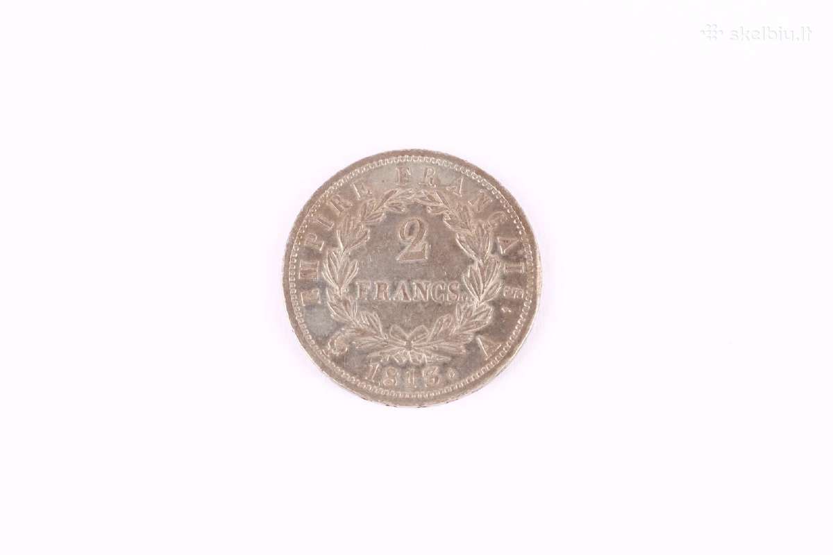 1813 2 frankai Napoleonas , aunc , reta