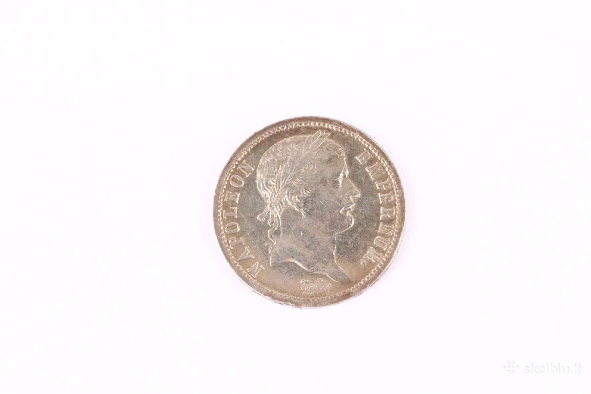 1813 2 frankai Napoleonas , aunc , reta - nuotraukos Nr. 3
