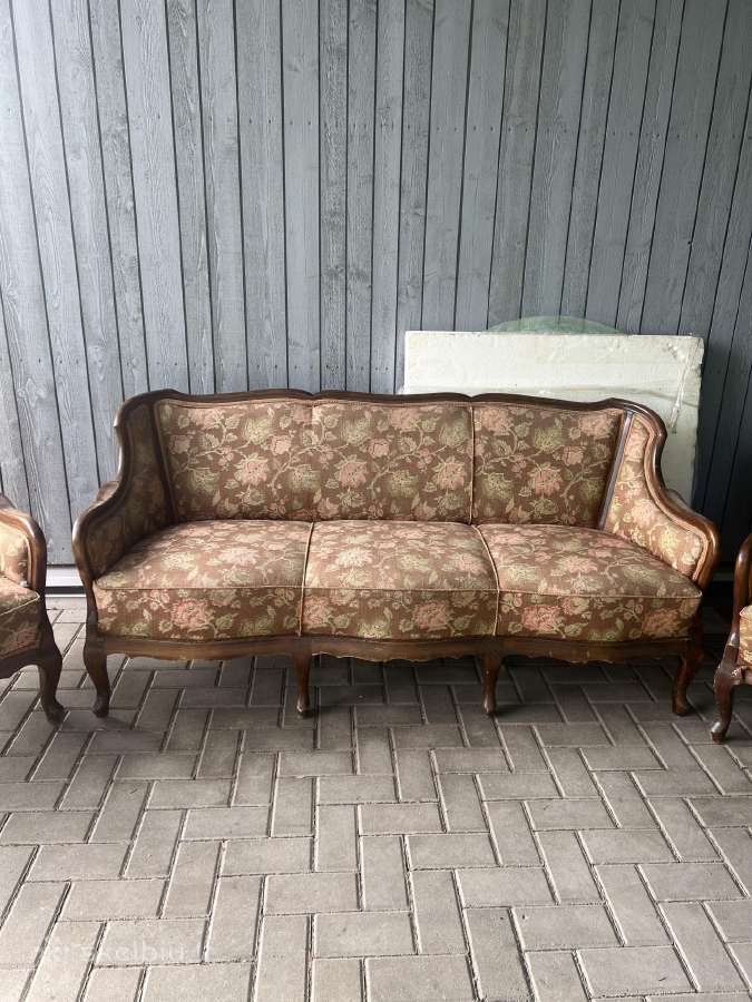 Senovinė sofa ir du foteliukai - nuotraukos Nr. 5