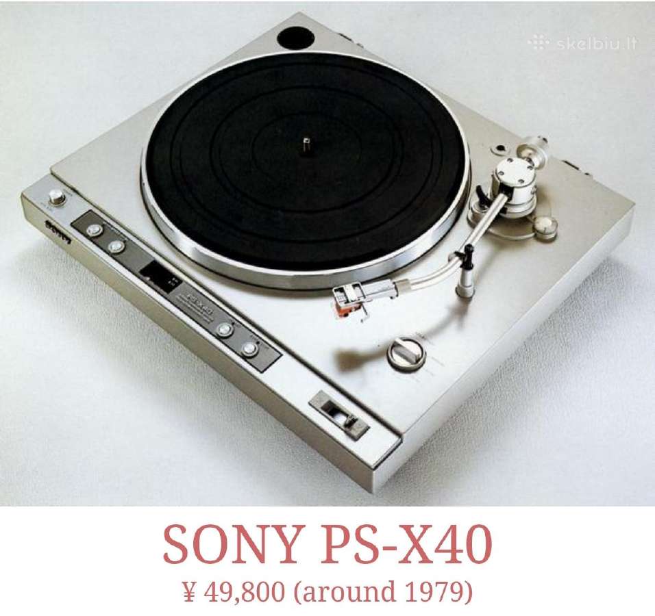 Sony, Pioneer, Denon, Kenwood plokštelių grotuvai