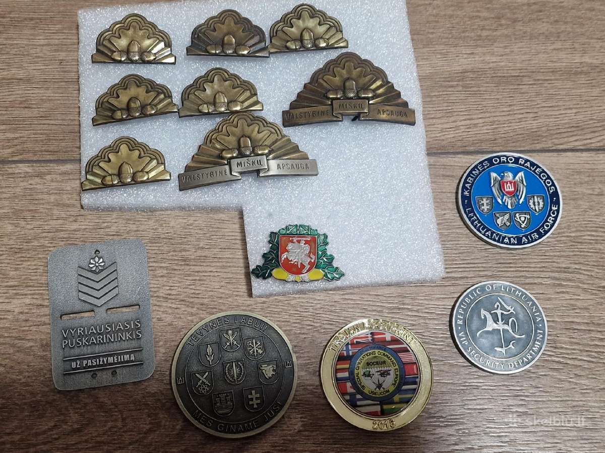 Miškininkų,kariuomenes ir kiti ženklai