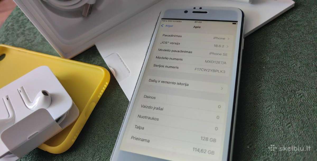 Apple iPhone Se (2020) 128gb komplkt dezuteje - nuotraukos Nr. 3