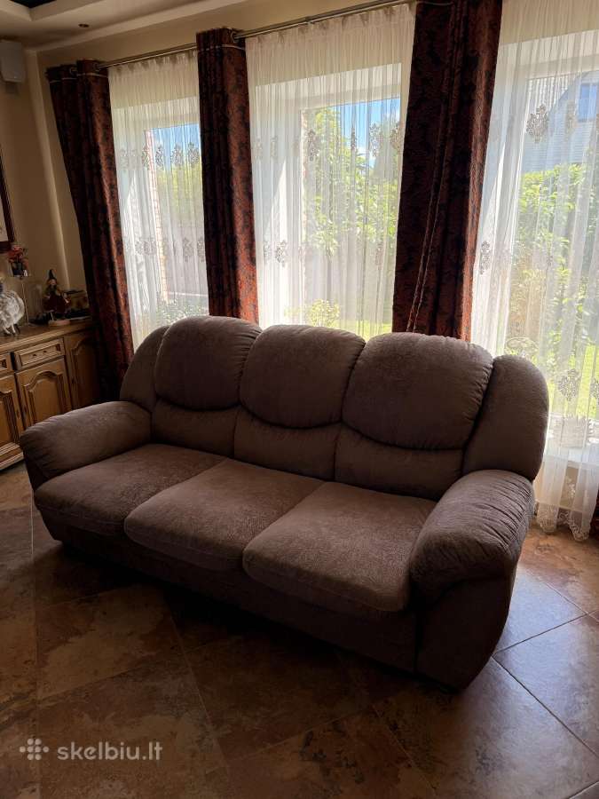 Sofa-lova + du foteliai