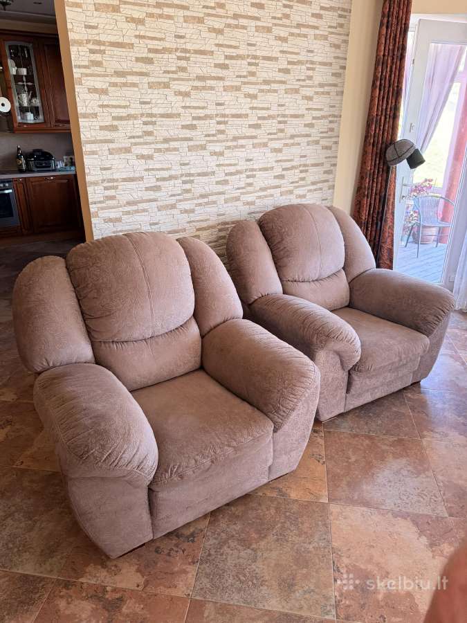 Sofa-lova + du foteliai - nuotraukos Nr. 6