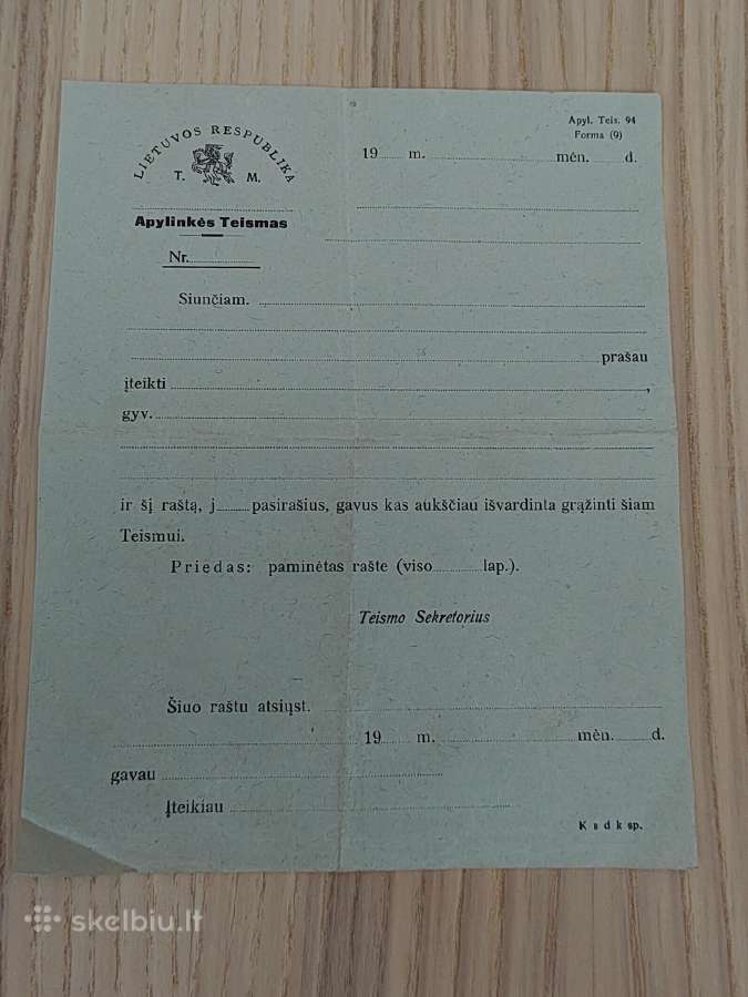 1946 m. nuorašai apie valdomą žemę po 5 eurus - nuotraukos Nr. 4