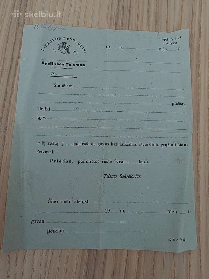 1946 m. nuorašai apie valdomą žemę po 5 eurus - nuotraukos Nr. 6