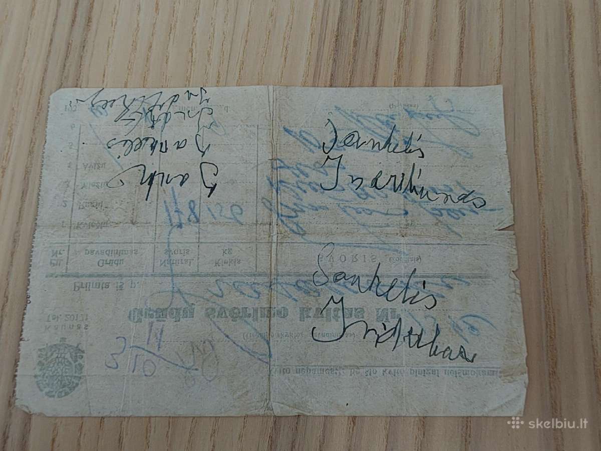 Grūdų svėrimo kvitas - nuotraukos Nr. 2