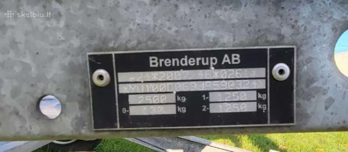 Traliukas Brenderup, tralas , priekaba - nuotraukos Nr. 6
