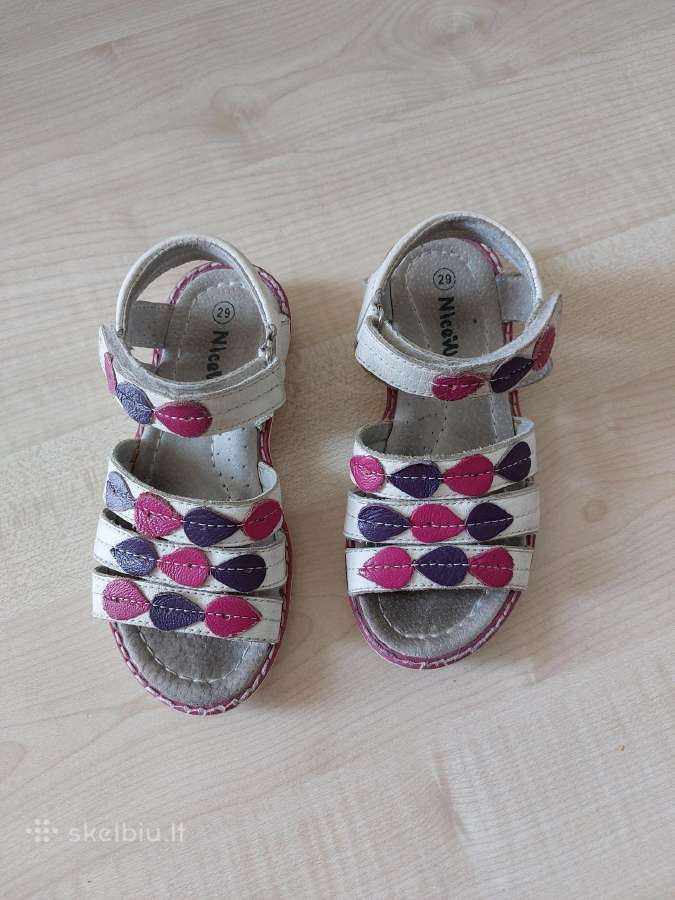 Basutės mergaitėms odiniai d 29