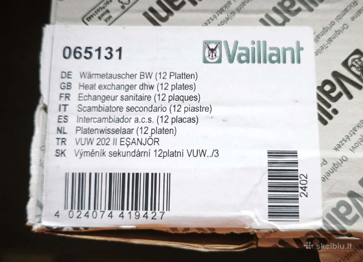 Vaillant katilo šilumokaitis 065131,065123 - nuotraukos Nr. 5