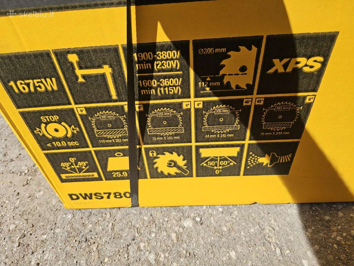 Dewalt Dws780xps + stalas - nuotraukos Nr. 3