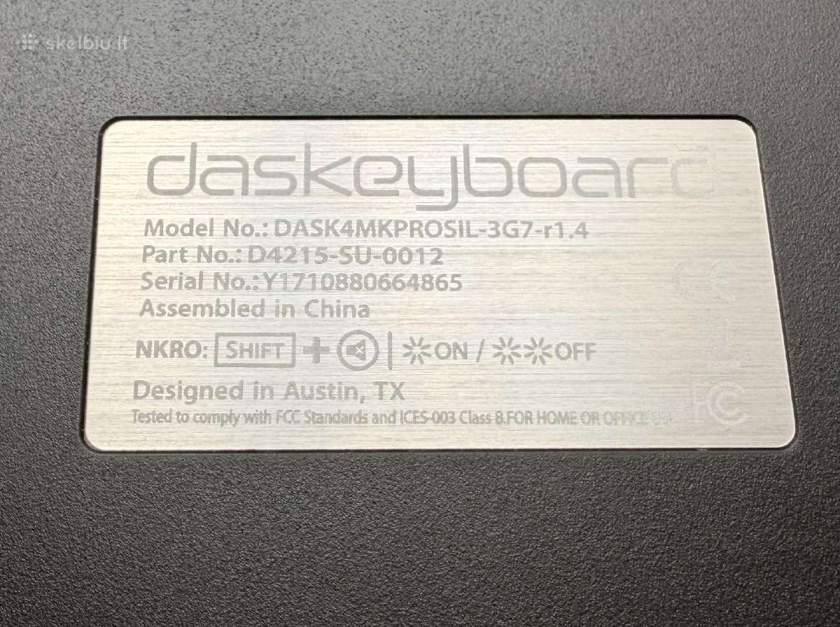 Das Keyboard 4 Professional mechaninė klaviatūra - nuotraukos Nr. 5