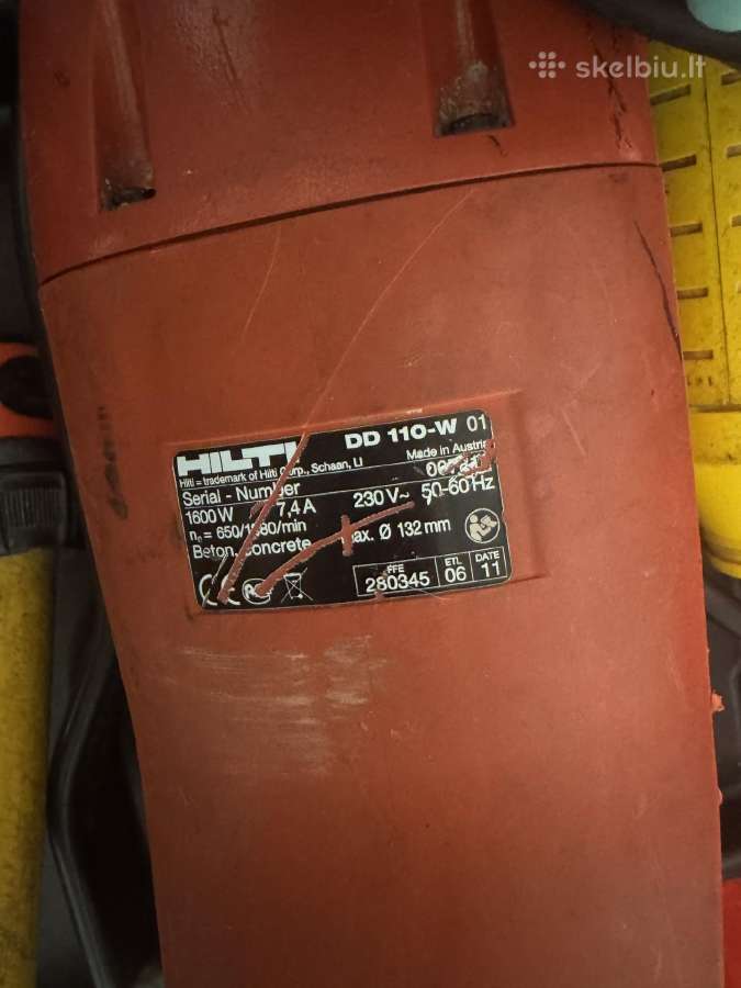 Hilti Dd 110-w deimantinio gręžimo aparatas - nuotraukos Nr. 7