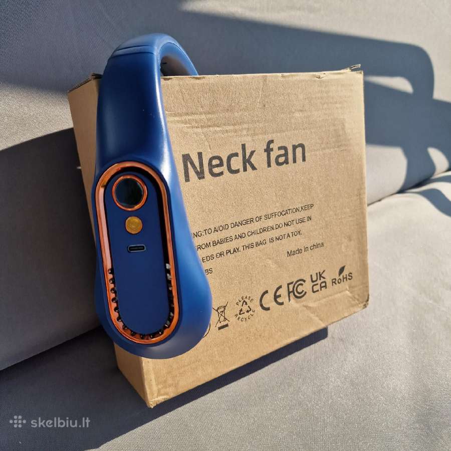 Kaklo ventiliatorius pakraunamas.neck fan - nuotraukos Nr. 2