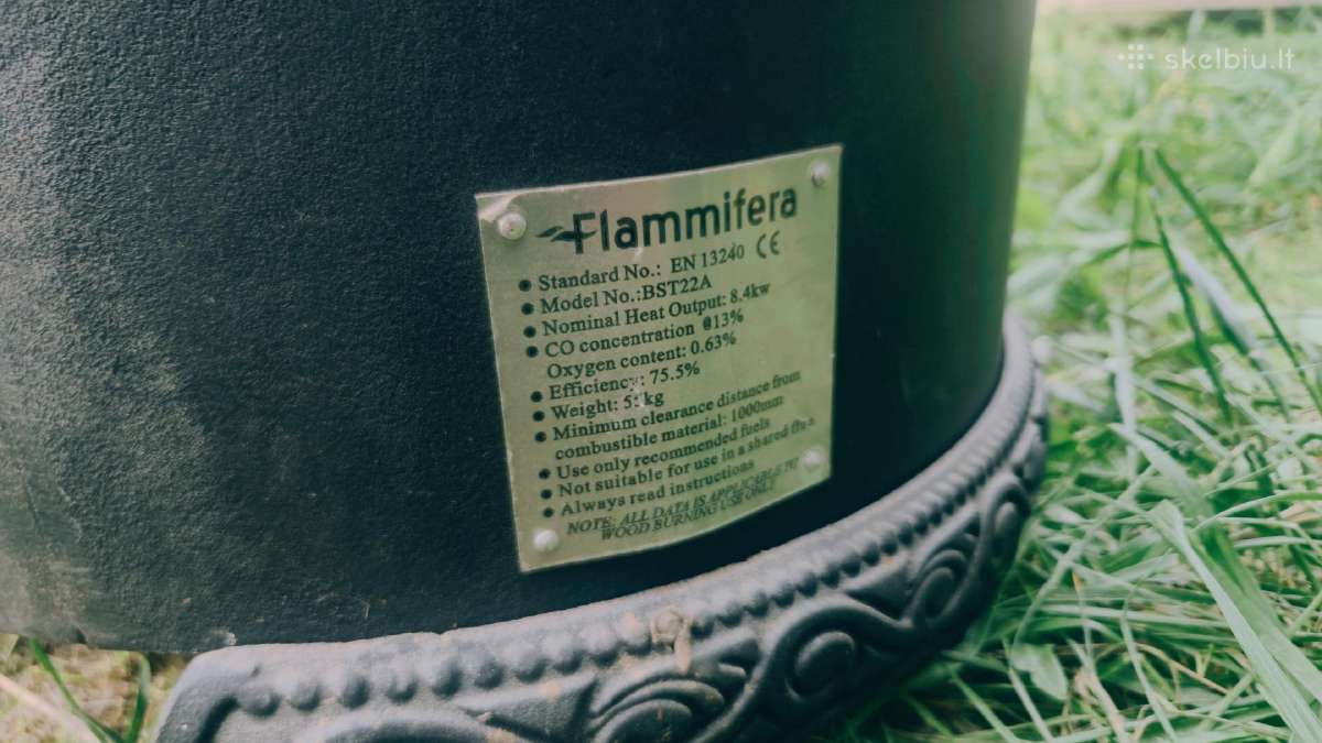 Ketinė krosnelė Flammifera Bst22a - nuotraukos Nr. 2