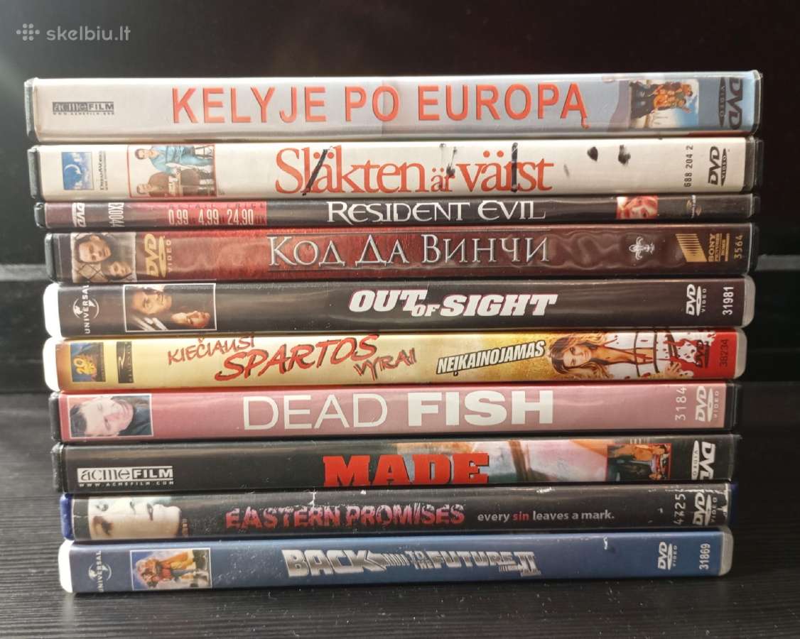 10 Dvd filmų