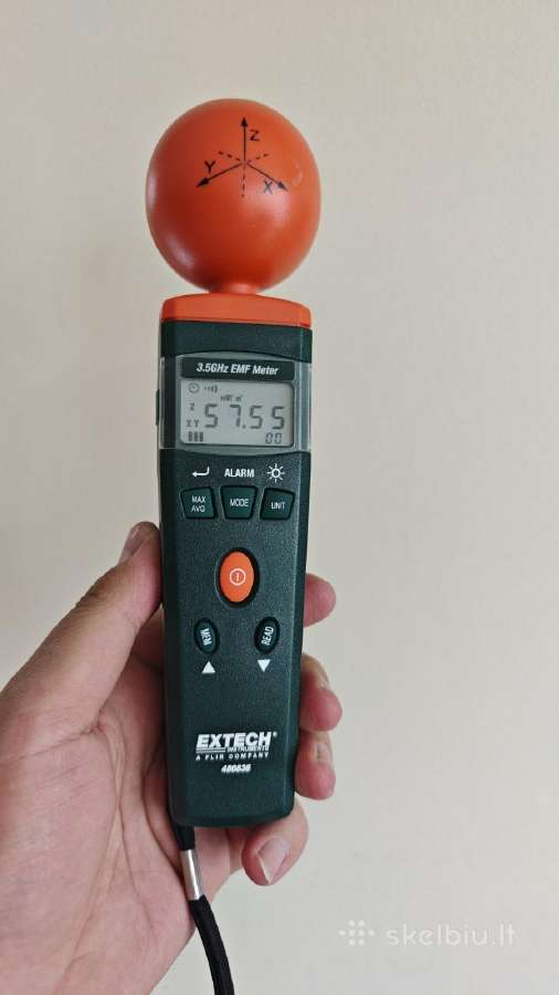 Extech Emf matuoklis 3,5 GHz triaxial - nuotraukos Nr. 6