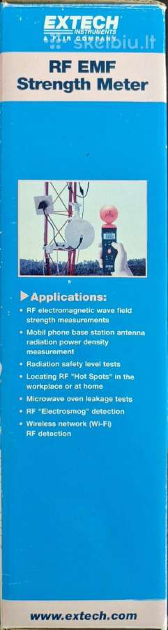 Extech Emf matuoklis 3,5 GHz triaxial - nuotraukos Nr. 9
