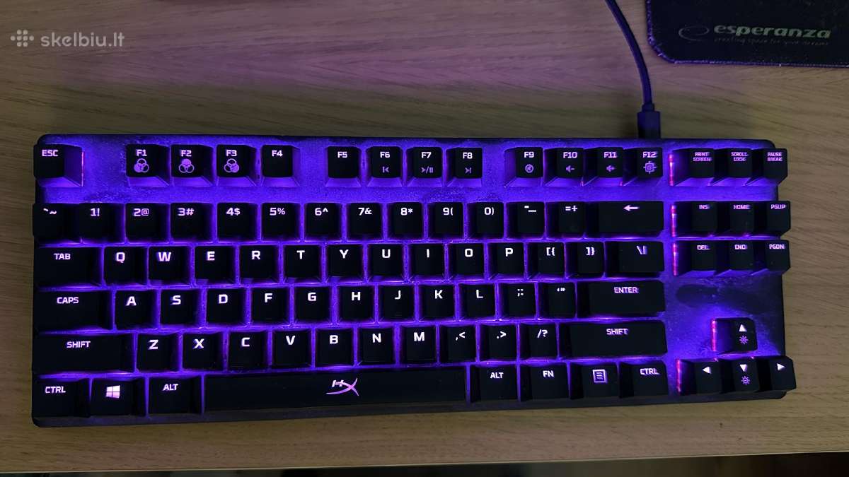 Hyperx alloy origins core klaviatūra - nuotraukos Nr. 2