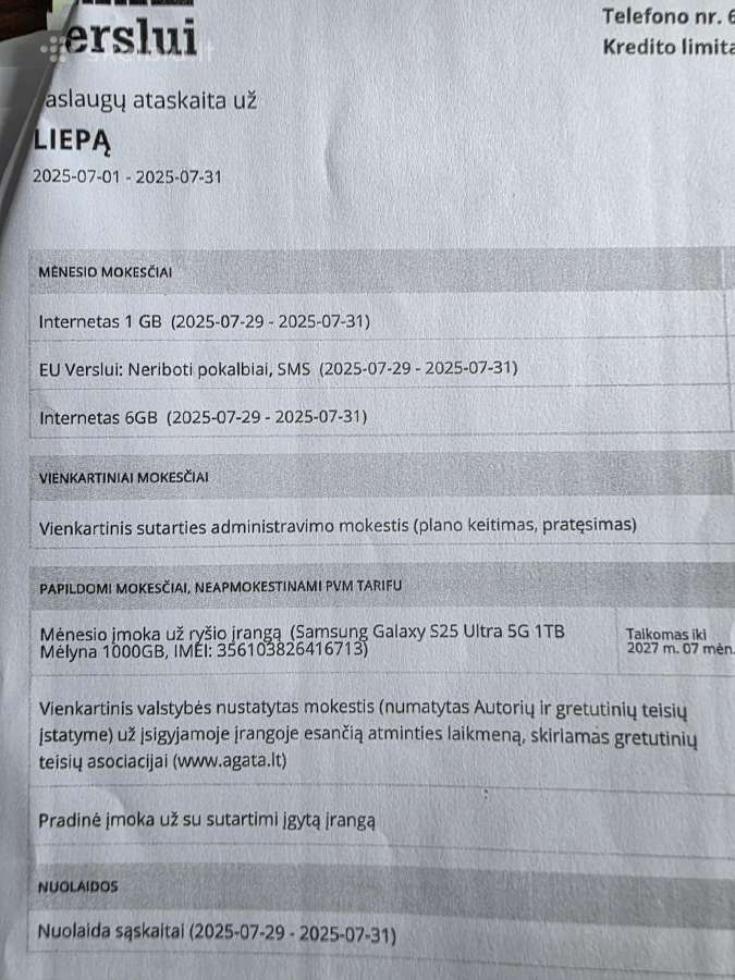 Samsung Galaxy S25 Ultra 1tb - nuotraukos Nr. 3