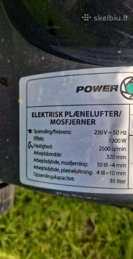 Elektrinis vejos skarifikatorius / aeratorius - nuotraukos Nr. 3