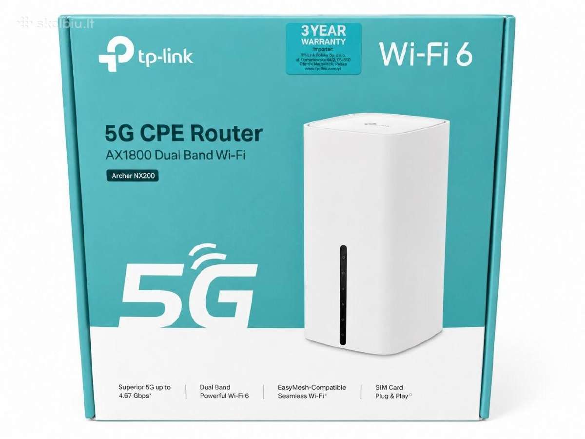 Tp-link 5G Cpe Router Ax1800 maršrutizatorius