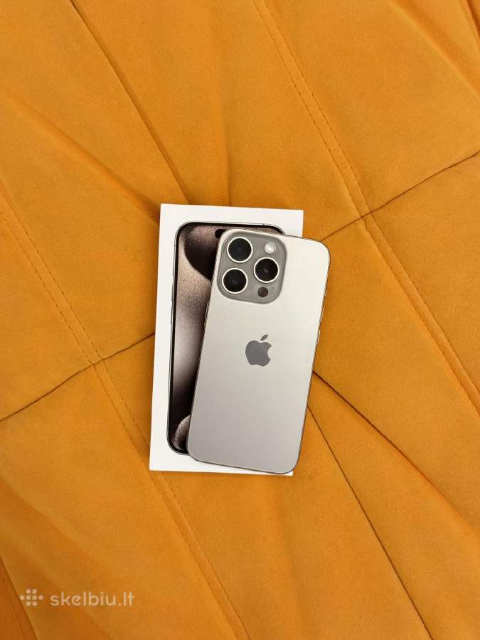 Apple iPhone 15 pro 256gb idealios būklės