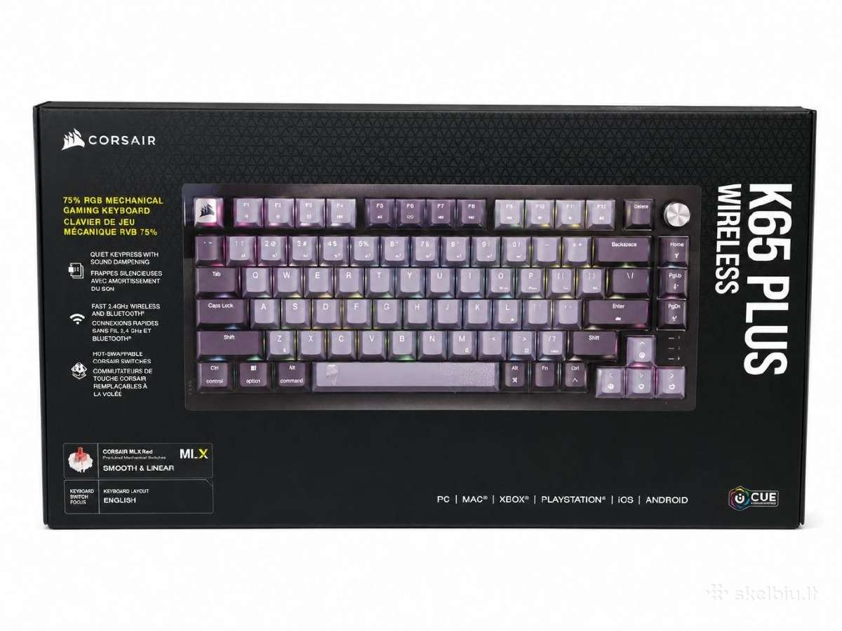 Corsair K65 Plus Wireless Keyboard Klaviatūra