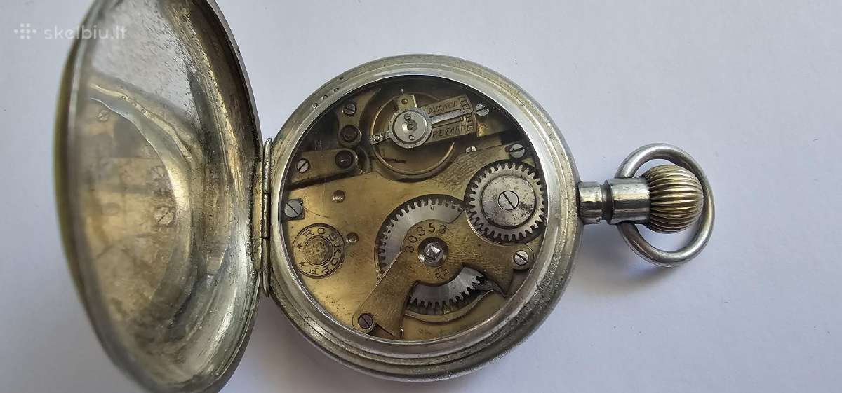 1896 Roskopf Sveicariskas kiseninis laikrodis - nuotraukos Nr. 3