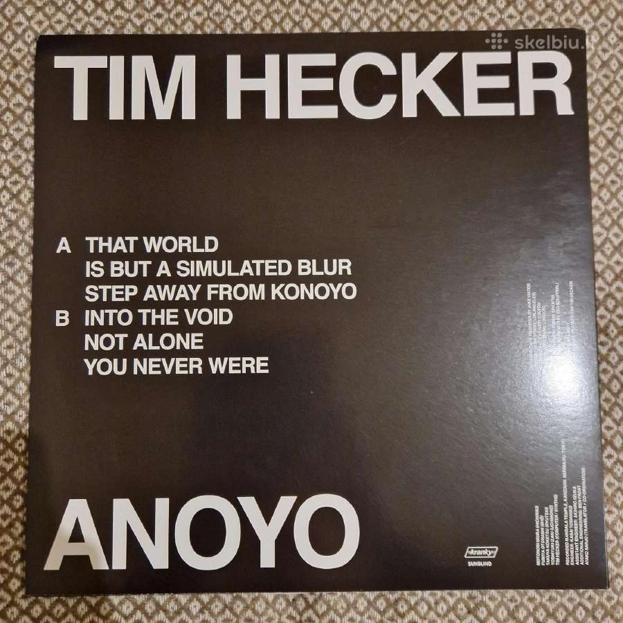 Tim Hecker - Anoyo / Vinyl Lp - nuotraukos Nr. 2