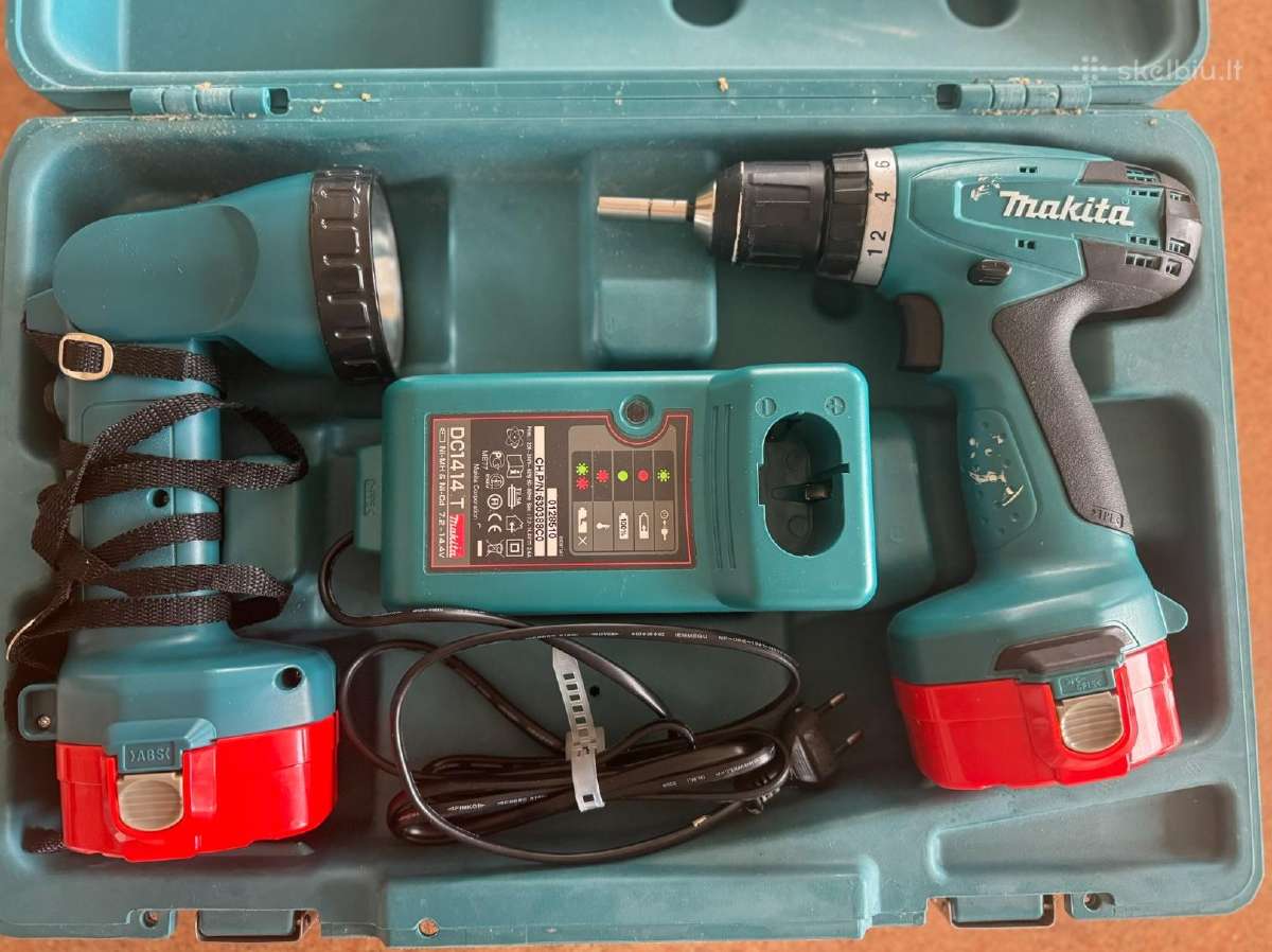 Makita 6281d suktuvo-gręžtuvo komplektas